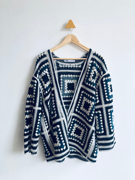 Zara Crochet Cardigan (Adult M-L)