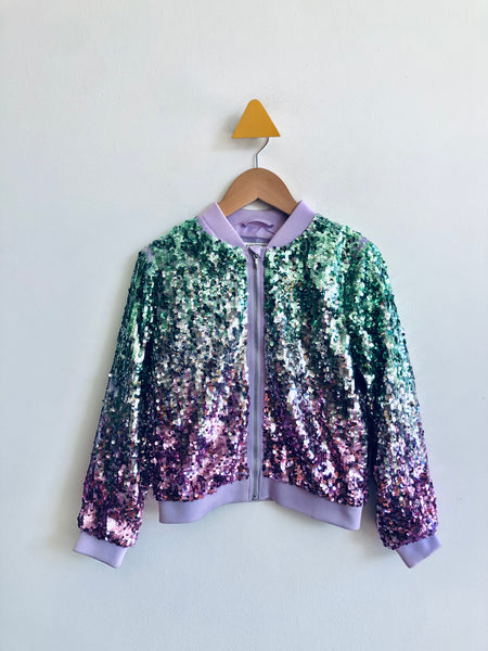 H&M REALLY LOVED Sequin Bomber Jacket (7-8Y)