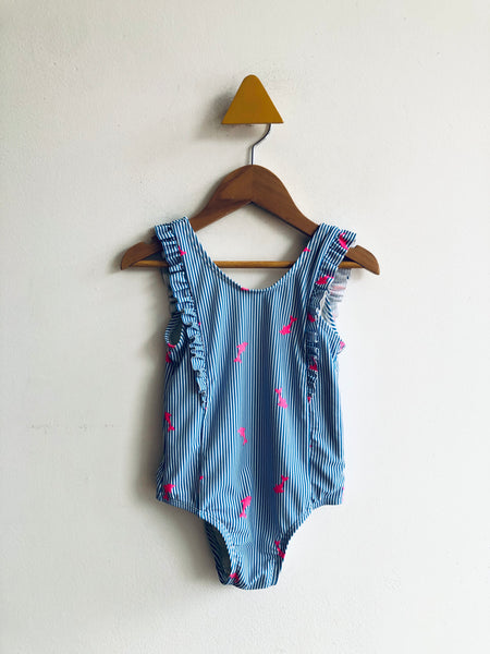Gap Striped Dolphin Swimsuit (4Y)