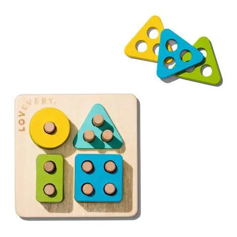 Lovevery Sort & Stack Peg Puzzle (28-30M)