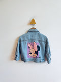 Zara Minnie Mouse Jean Jacket (pink mark on back sleeve) (12-18M)