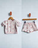 Rabbit & Bear Cherry Short Set (12M)