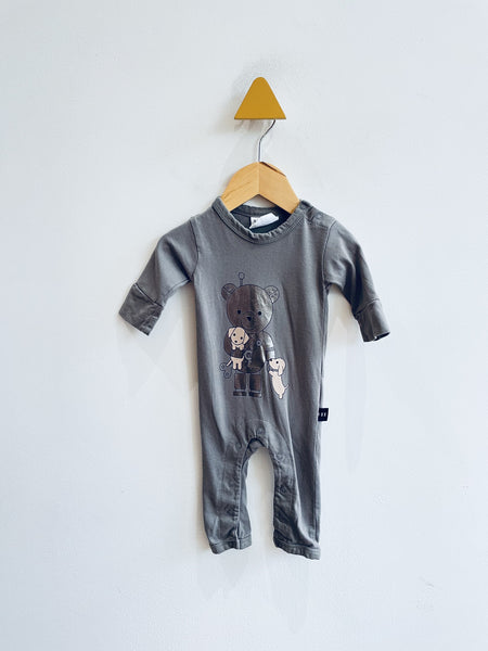 Huxbaby Robot Bear Romper (0-3M)