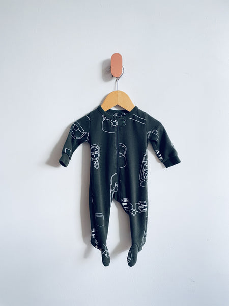 Arborist Camping Trip Waffle Sleeper (0-6M)