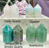 22 pcs 1” Natural Mix Crystal Mini Obelisk Tower Point
