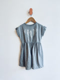 Mini Mioche REALLY LOVED Organic Feather Dress (oil marks on skirt, tiny holes) (5Y)