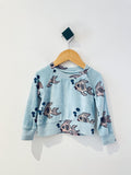 Hugo Loves Tiki REALLY LOVED Terry Fish Top (minor markings) (6-12M)
