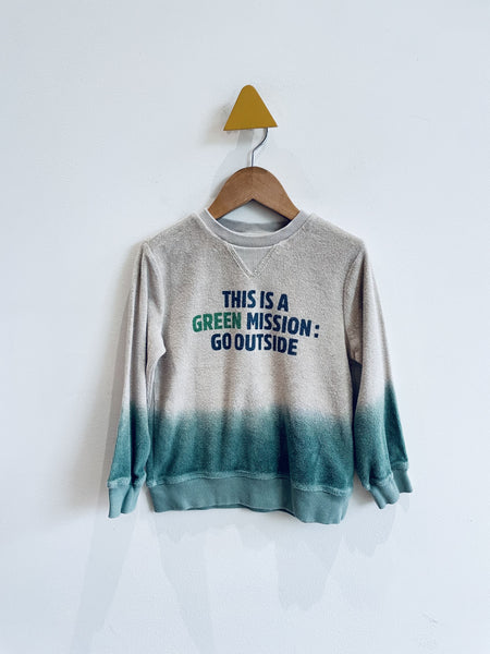 My Chicco Terry Ombre Green Mission Sweatshirt (4Y)