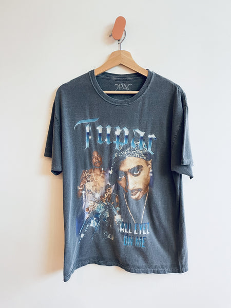 2Pac Tupac Tee - Grey (Adult M)