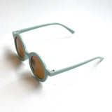 Retro Round Toddler Kids Sunglasses Blue