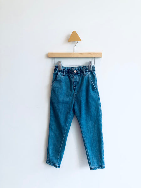 Zara Paper Bag Waist Jeans (3-4Y)