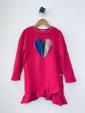 Billieblush Ruffled Heart Dress (small mark on sleeve) (5Y)