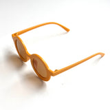 Retro Round Toddler Kids Sunglasses Yellow