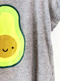 Whistle & Flute Kawaii Avocado Tee (marking on avocado) (6-12M)