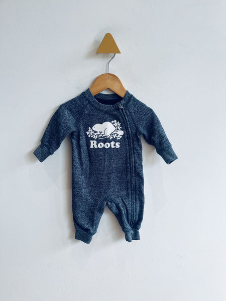 Roots Logo Romper (0-3M)
