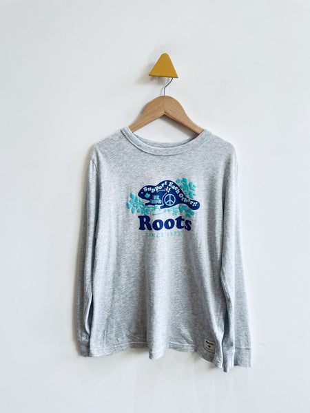 Roots Support Each Other Logo Tee (tiny dot marking) (9-10Y)