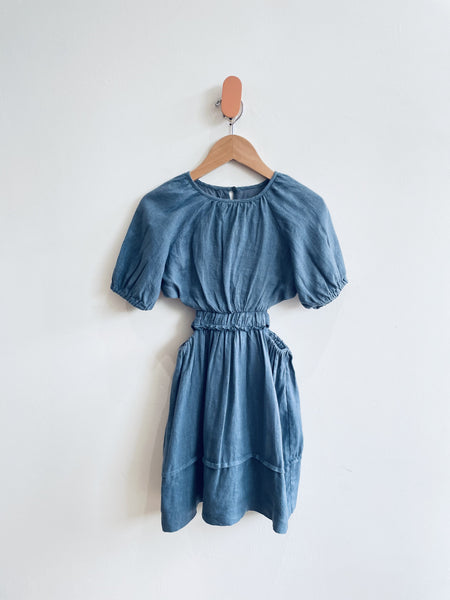 Zara Linen Cut Out Dress (7Y)