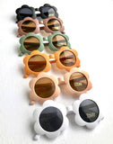 Sunglasses daisy shape - matt pastel finish: Mauve