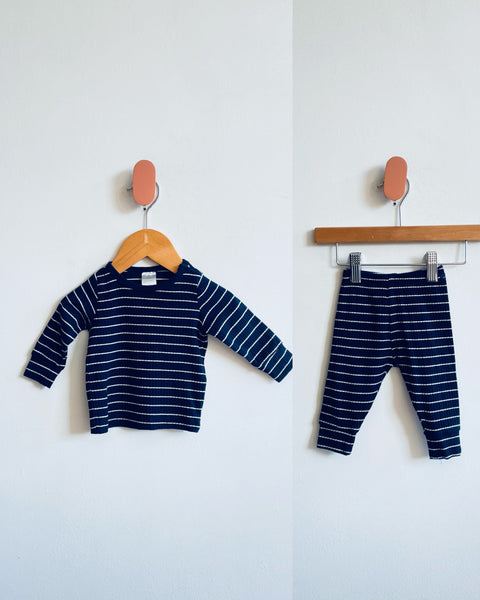 H&M Ribbed Striped Set (1-2M)