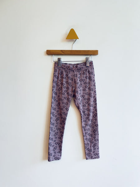 Zara Ribbed Floral Leggings (6Y)