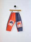 Tokki Handmade Upcycled Mushroom Patch Joggers (12-24M)