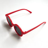 Retro Round Toddler Kids Sunglasses Red