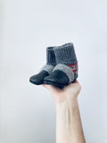 Nooks Wool & Leather Upcycled Booties (5/6 Toddler)