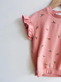 Miles The Label Ruffle Sleeve Ice Cream Top (3Y)