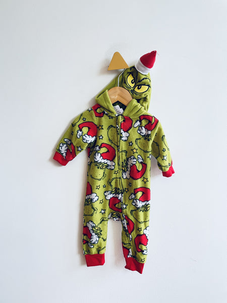 The Grinch Grinch Romper/Sleeper (0-6M)