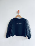 Zara Tulle Sleeve Sweatshirt (some oil markings) (9Y)