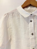 Zara  Sparkly Flower Button Cropped Shirt (8-9Y)