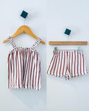 H&M REALLY LOVED Striped Set (markings on shorts) (9-12M)