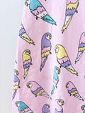 Viller Valla REALLY LOVED Organic Cotton Parrot Dress (minor faded marks) (7-8Y)