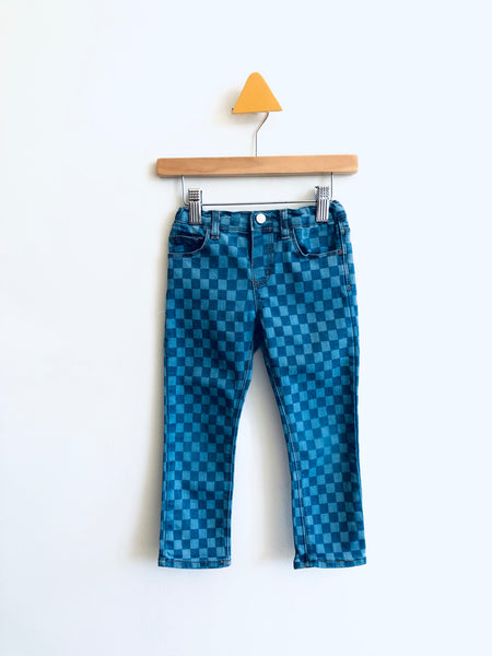 Zara Checkerboard Jeans (3-4Y)