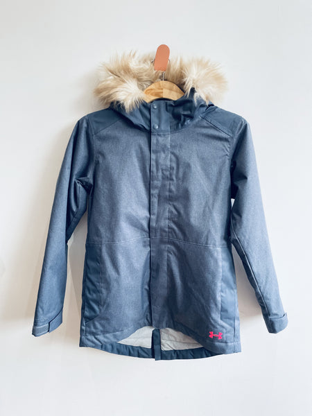 Under Armour Winter Coat (detachable fur on hood) (14-16Y)