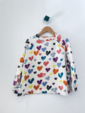 Molo Colourful Heart Sweatshirt (tiny dot) (8Y)