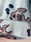 Hugo Loves Tiki REALLY LOVED Terry Fish Top (minor markings) (6-12M)
