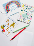 Welcome Sweet Wonder Baby in a Meadow Card