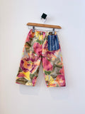 Handmade By Tokki Upcycled Floral Barrel Pants w/ Pocket (2-3Y)