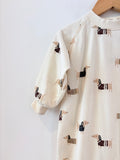 Dogs in Sweaters Romper // 3-6M