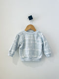 Indigo Shibori Style Sweatshirt (light marking near collar) (12-18M)
