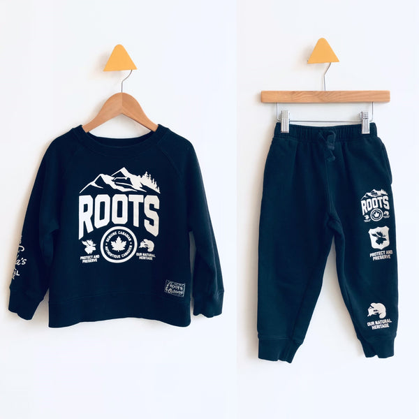 Roots Logo Tracksuit (4Y)