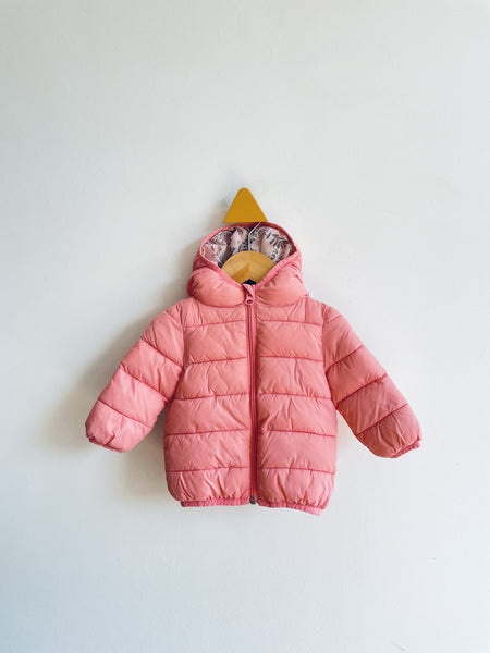 Joe Fresh Floral Lined Puffer Jacket (3-6M)