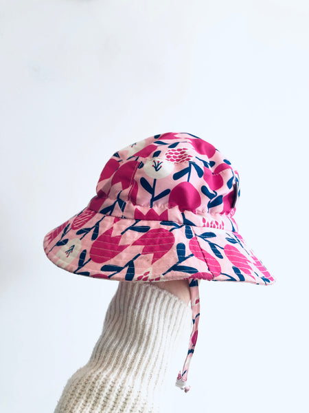  REALLY LOVED Tulip Pattern Sun Hat (Bit grubby but no holes or rips!) (S (0-6))