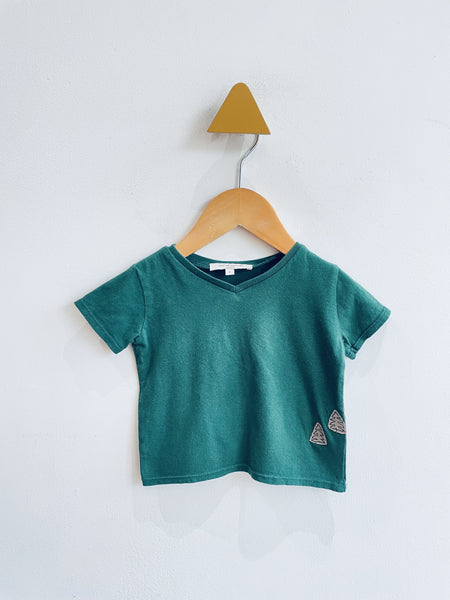 Caramel Baby & Child Tree Applique V-Neck Tee (12M)