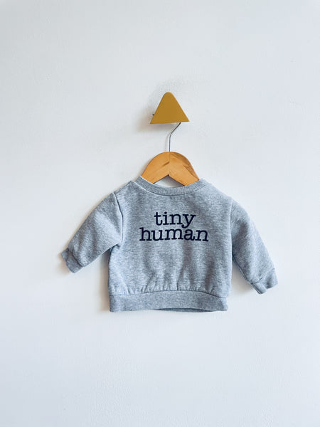 Indigo Baby Tiny Human Sweatshirt (0-3M)