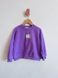 Black Bean REALLY LOVED Hi Sweatshirt (minor mark on front) (5-6Y)