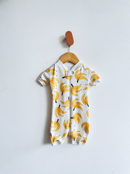 Hanna Andersson Banana Romper/Sleeper (3-6M)