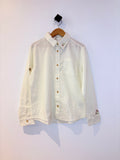 H&M Linen Blend Embroidered Shir (8Y)