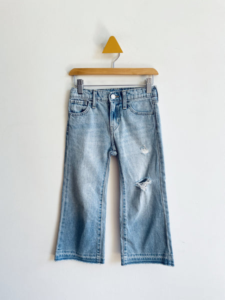 Old Navy Distressed Wide Leg Jeans (6Y)